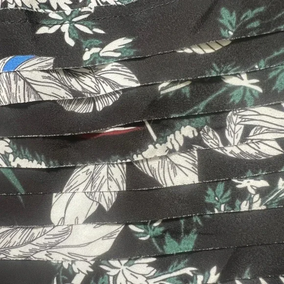 DEREK LAM size 6
Bell-Sleeve Black Multicolor Floral Silk Dress - Picture 10 of 12